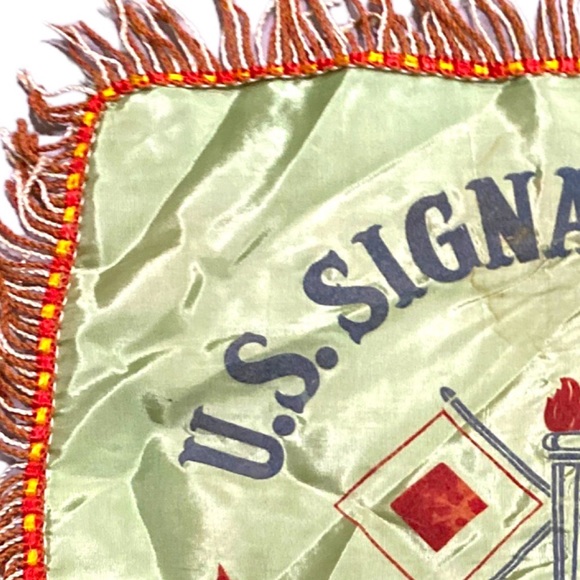 Vintage U.S. Army Signal Corps Camp Pinedale California Pillow Case Sham - Picture 4 of 13